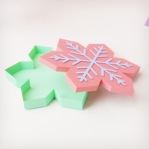 Diy Ice Box Paper Craft Pattern | PDF, SVG, DXF | Cricut & Silhouette Studio Compatible | Handmade Gift Box | 3D Papercraft Template