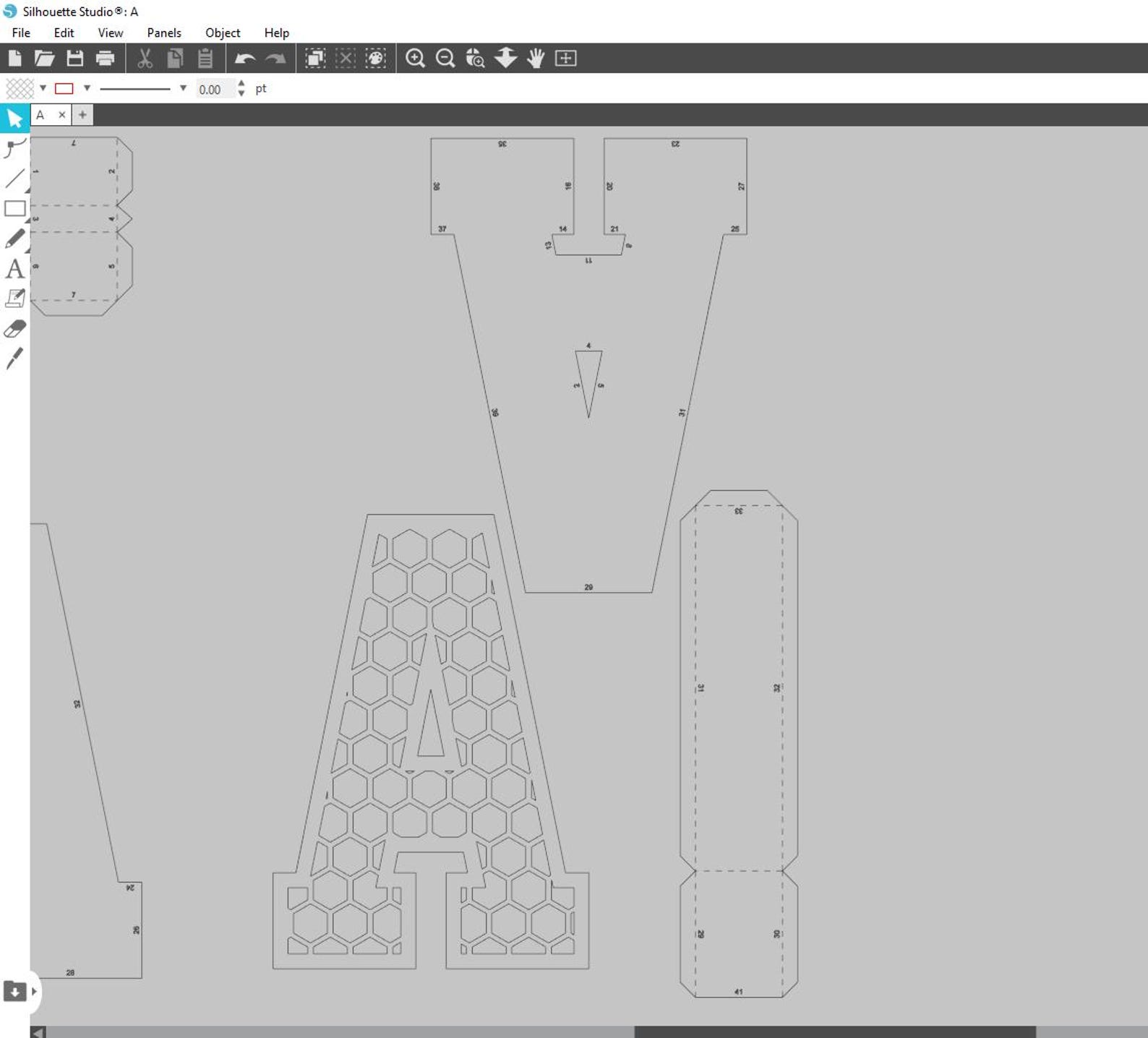 3D Honeycomb Pattern Alphabet | PDF, SVG, DXF | Diy Paper Craft Letters ...