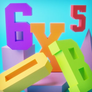 3D-nummer 0 tot en met 9, letters A tot Z, snijbestanden voor handmatig of machinaal, gestanste sjabloon, SVG 3D-letters voor Cricut en Silhouette, pdf-bestand