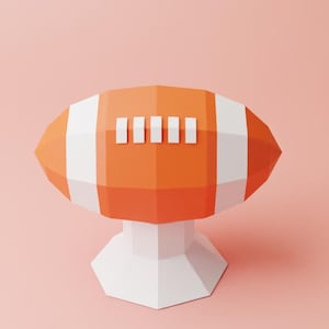 Modèle 3D Papercraft de football avec tutoriel - SVG, PDF, DXF, fichiers Studio3 par DiyPapersCraft | Modèle imprimable de ballon de football