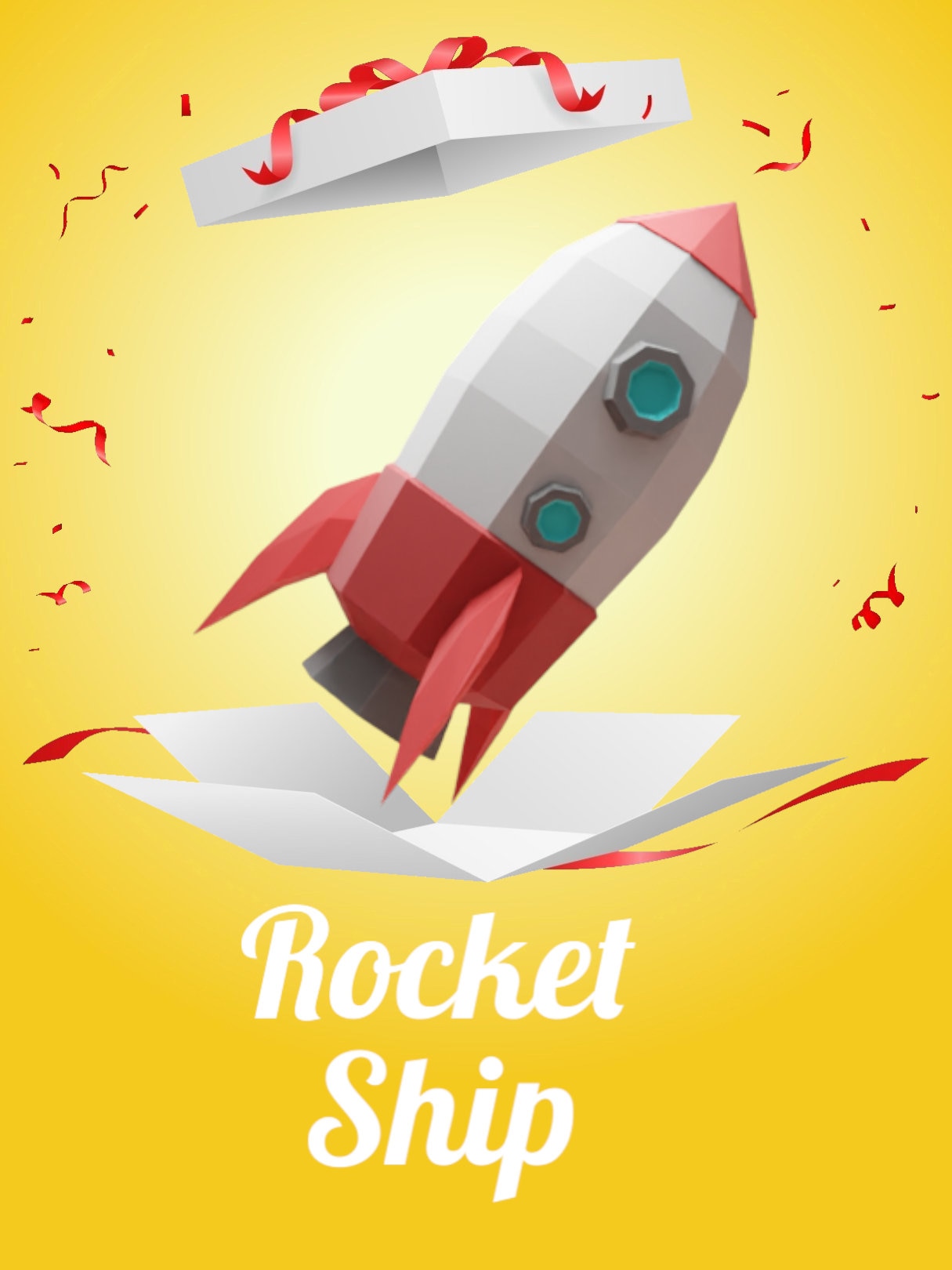 DIY Papercraft Rocket: 3D Rocket Ship Model (PDF Template) - Etsy
