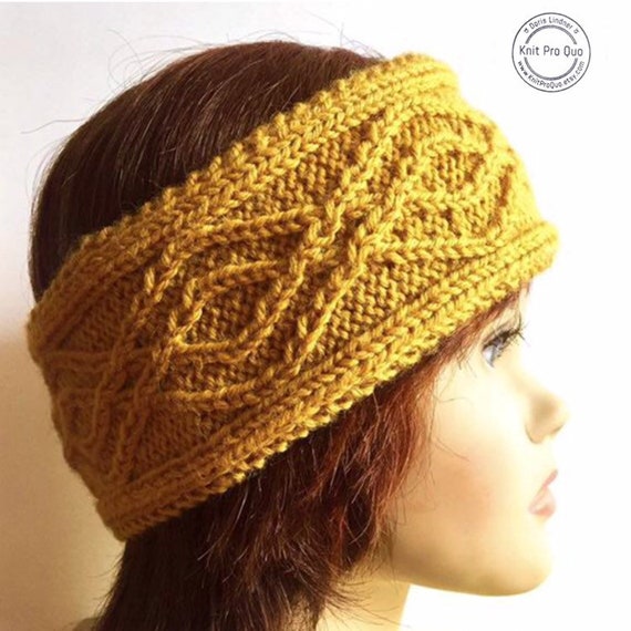 knitted headband women multiple colors tram etsy