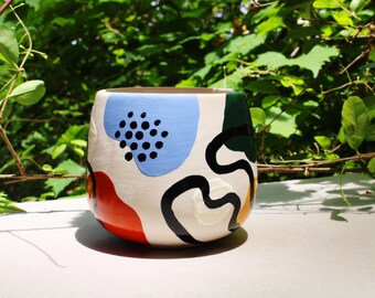 Round Planter Pot | Ceramic | Design: Real Autumn