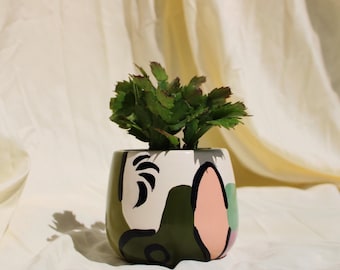 Round Planter Pot | Ceramic | Design: Mega