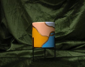 Small Cylinder Pot | Ceramic Pot | Design: Jordan