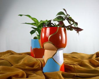 Reversible Planter Pot | Ceramic Pot | Design: Jordan