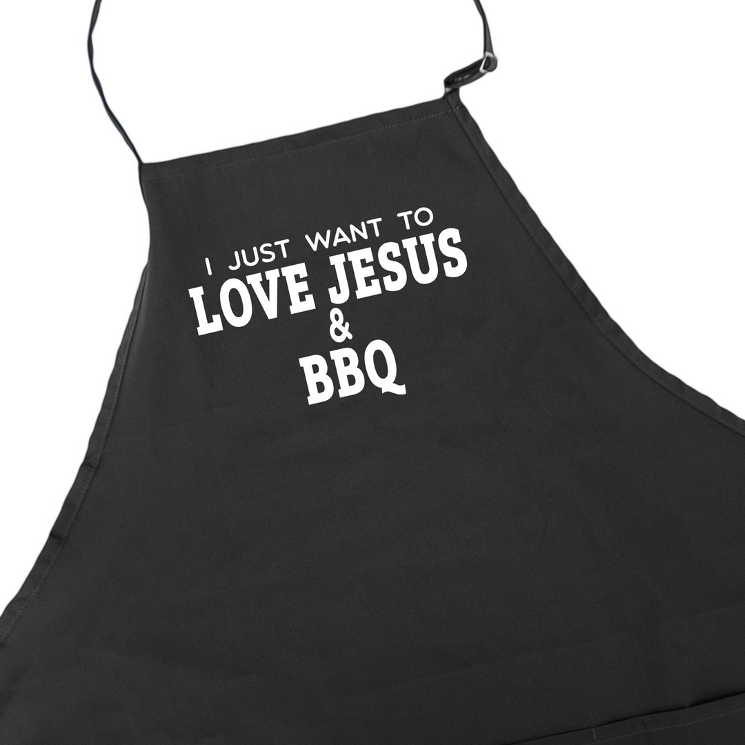Funny BBQ Apron for Men Three Pockets Barbecue Grilling Etsy