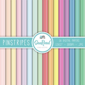 Candy Stripe carta digitale, carta digitale gessato, strisce orizzontali, pastelli strisce, a strisce di carta, carta stampabile, Download immediato