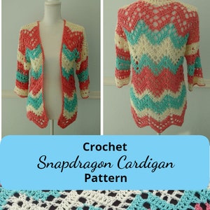 PATTERN Crochet Chevron Cardigan