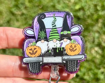 Halloween Gnomes Badge Reel