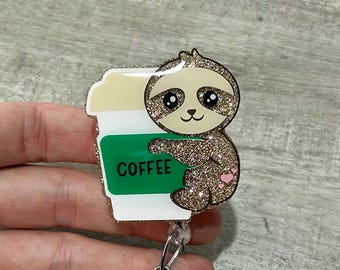 Caffeinated Sloth Badge Reel