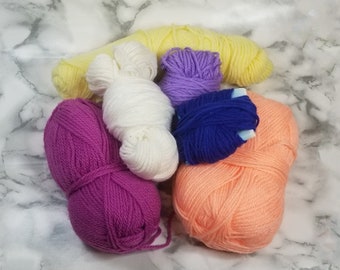 Assorted colors worsted yarn-destash yarn-knitting yarn-crochet yarn-crafting supplies
