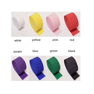 Crepe Paper Streamers-Solid Color Streamer Backdrop Curtain Decoration-Party Decoration-Birthday, Wedding, Bridal Shower, Baby Shower Party