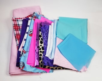Fabric Scraps By The Pound-Fabric Grab Bag-Fabric Remnants-Fabric Destash-Quilting Fabric-Doll Clothing-Crafting