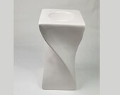 Vintage Twisted Column Candle Holder-Ceramic Candle Holder-Table Centerpiece-Home Decor-Small Candle Holder-Gift