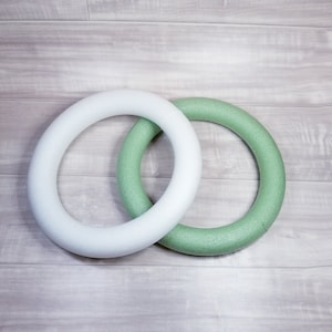Medium Styrofoam Ring/Wreath-Styrofoam Floral Foam-Styrofoam Hoop-Polystyrene Ring/Wreath-Wreath Making Supplies-DIY Craft Supplies