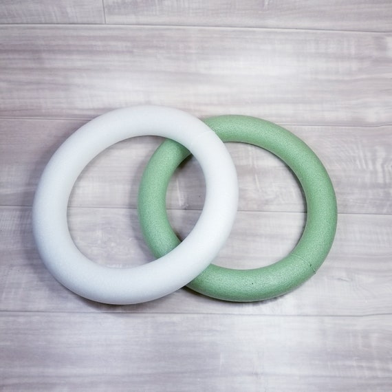 Medium Styrofoam Ring/wreath-styrofoam Floral Foam-styrofoam  Hoop-polystyrene Ring/wreath-wreath Making Supplies-diy Craft Supplies 