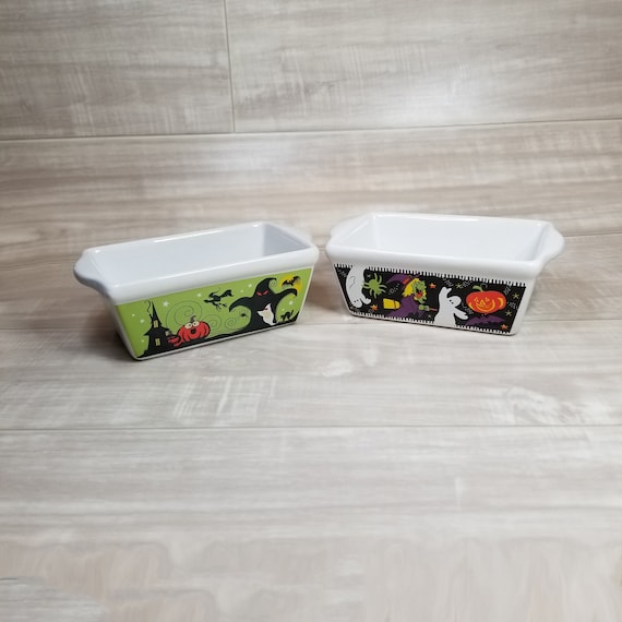 5 Vintage Small Halloween Ceramic Baking Dishes small Ceramic Mini Loaf Containers small Casserole Dish halloween Theme Candy Dish gifts Etsy Canada