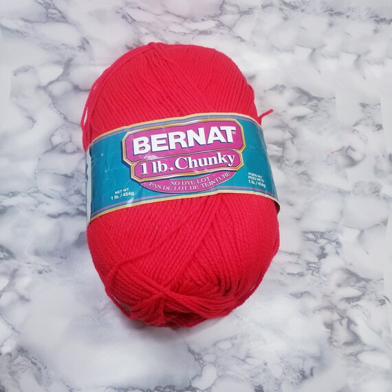 2 Bernat 16 Oz Acrylic Worsted Yarns blue and Scarlet Red Yarn destash Yarn knitting Yarn crochet Yarn crafting Supplies Etsy