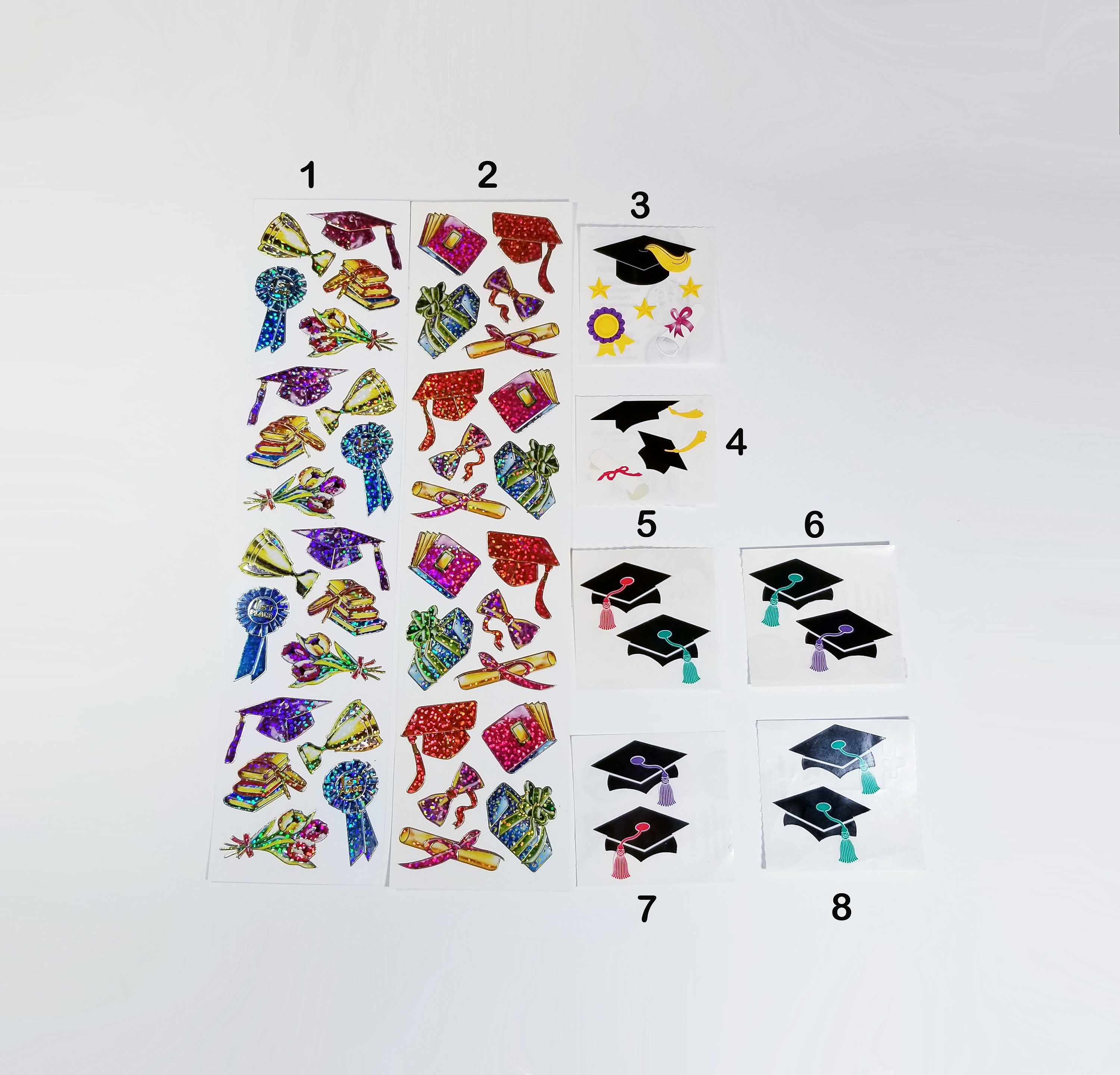 Vintage Graduation Stickers-graduate Cap, Graduate Hat, Academic Cap ...