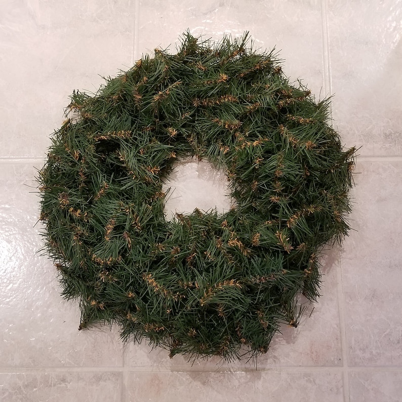 Couronne artificielle-couronne d'aspect naturel-couronne pour porte-couronne pour mur-guirlande de Noël-guirlande de bricolage-bricolage artisanat et fournitures florales image 3