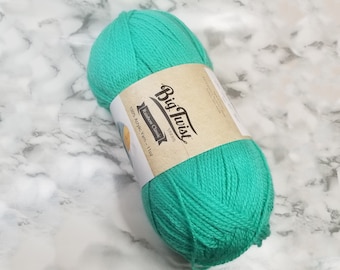 3 Big Twist 11 oz acrylic green yarns-destash yarn-knitting yarn-crochet yarn-crafting supplies