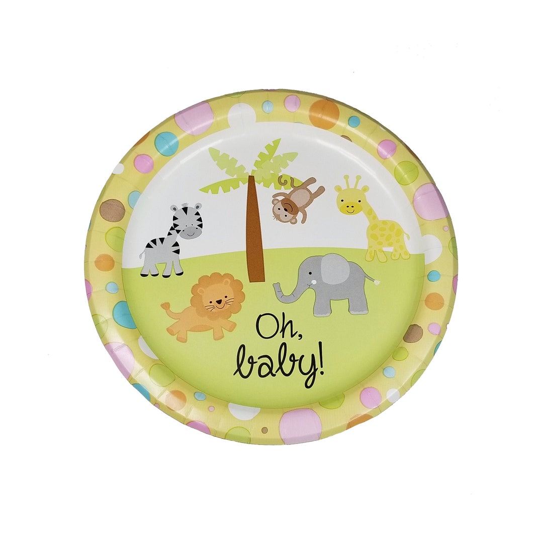 Oh Baby Platesbaby Shower Platesneutral Baby Showernew Etsy