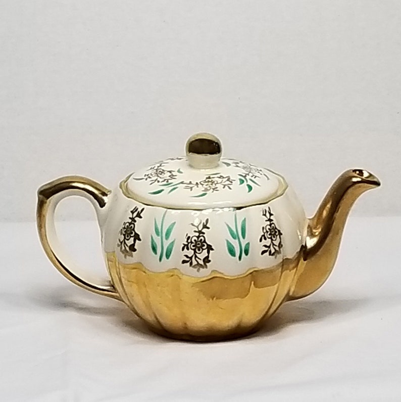 Vintage Gibson Gold Teapot Made in Staffordshire England From Etsy