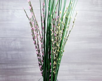 3 Artificial Budding Branches-Faux Budding Branches-Budding Stem-Faux Flowers-Artificial Flowers-Floral Arrangement Stem-DIY Crafts