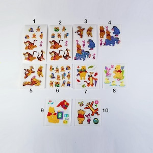Stickers vintage Winnie l'ourson-autocollants tigrou-autocollants porcelet-autocollants Bourriquet-autocollants sandylion-fabrication de cartes