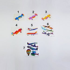 Vintage Monoplane, Passenger Plane, Jet, Concorde, Light Aircraft Stickers-Airplane, Helicopter, Balloon Stickers-Scrapbooking-Cardmaking