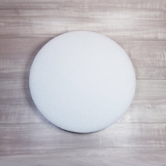 Large Craft Foam Circle Disk-Smooth Styrofoam Disk Form-Polystyrene Disk  Form-DIY Craft Supplies