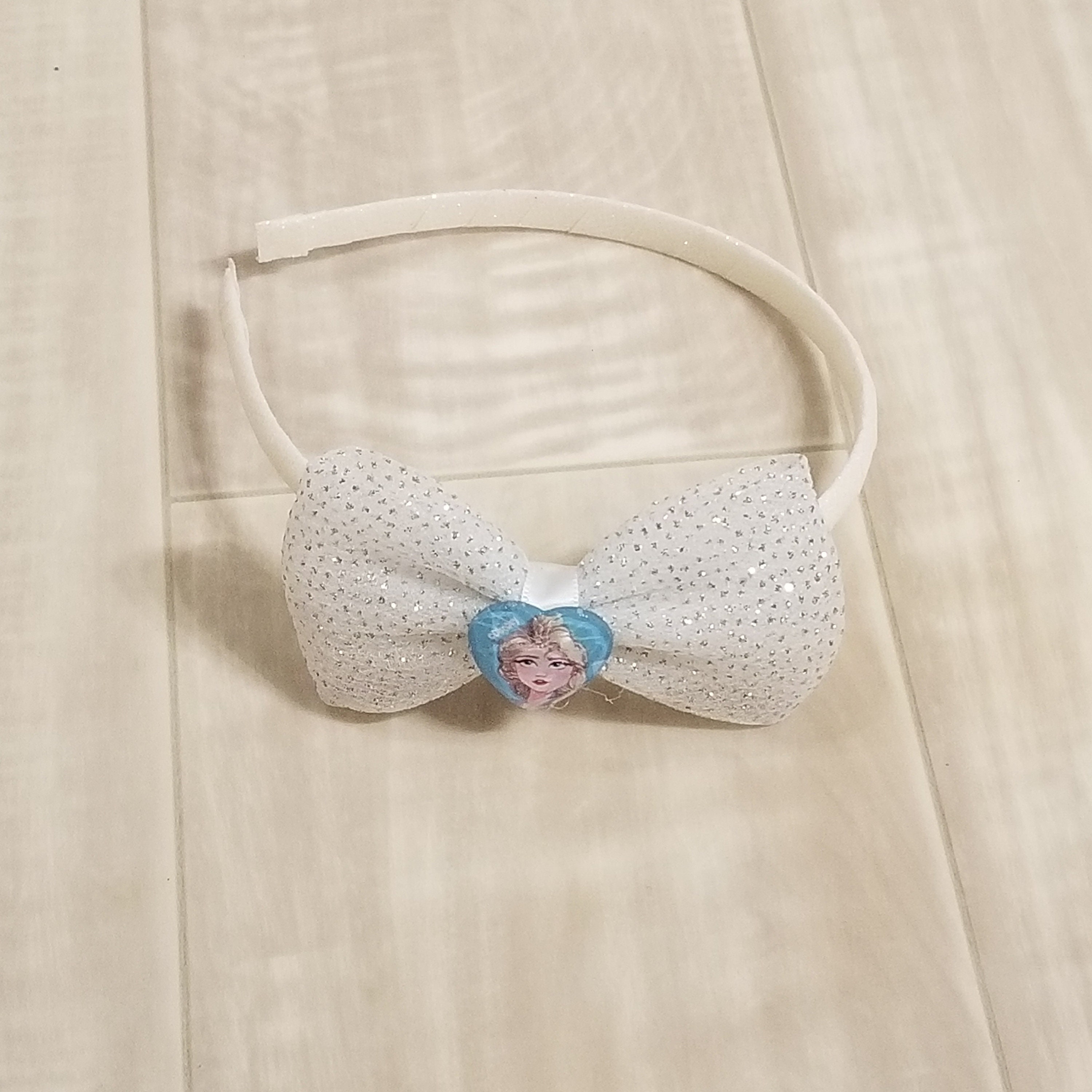 Bandeau Frozen Avec Oreilles - Argent Et Bleu, Accessoire Déguisement Elsa