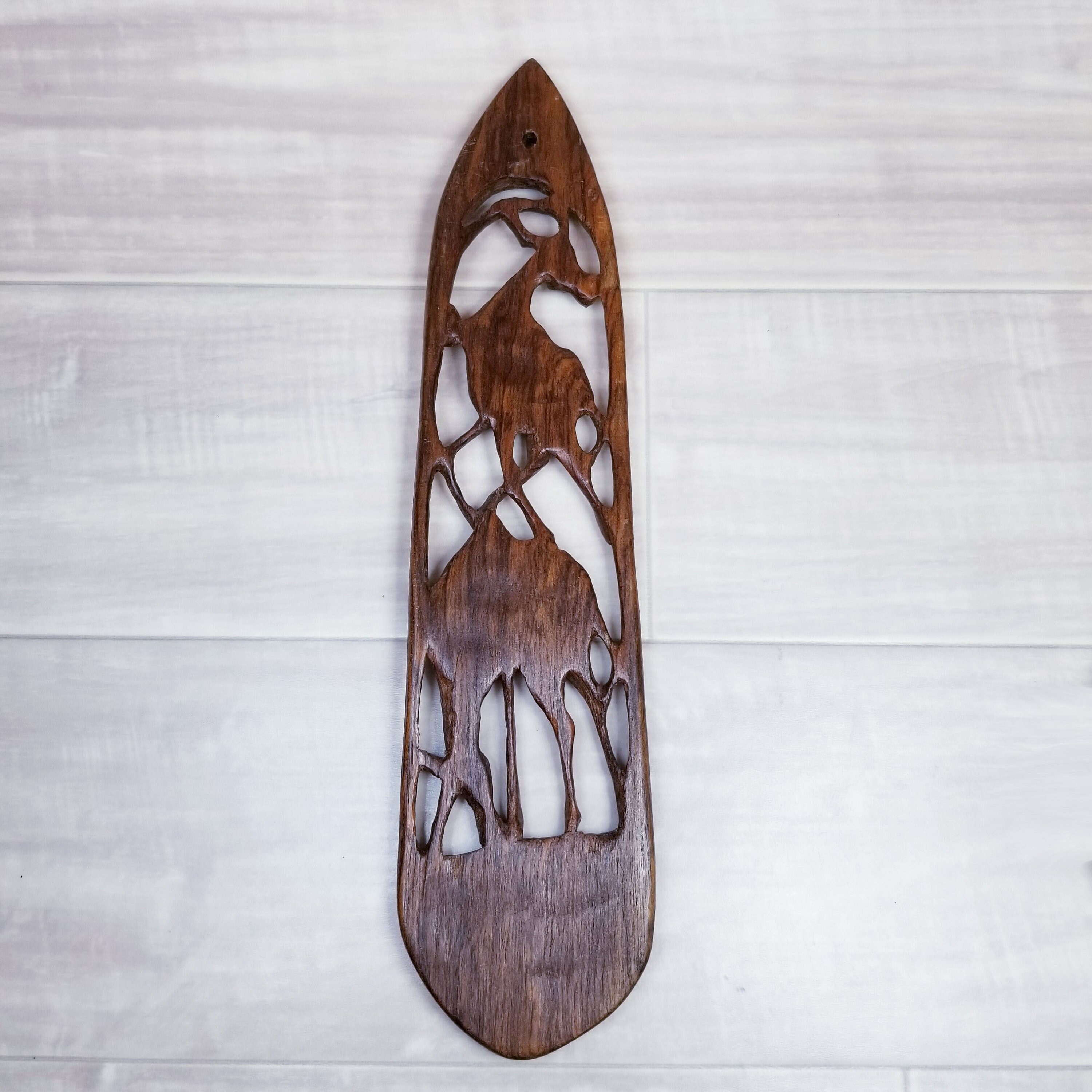 Vintage Hand Carved African Animals Wall Arthand Carved Etsy