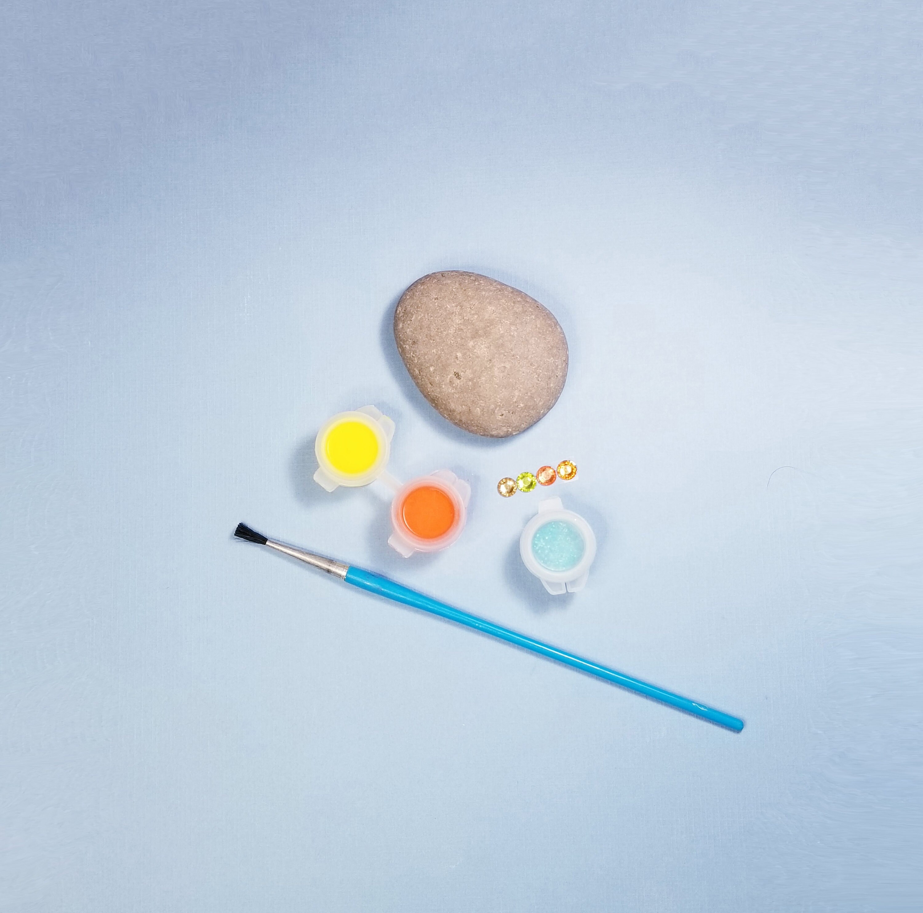 Rock With Gems Paint Your Own Craft Kit-Pebble Paint Your Own-Craft Kits For Kids-Birthday Party Favours-Craft and Arts Supplies