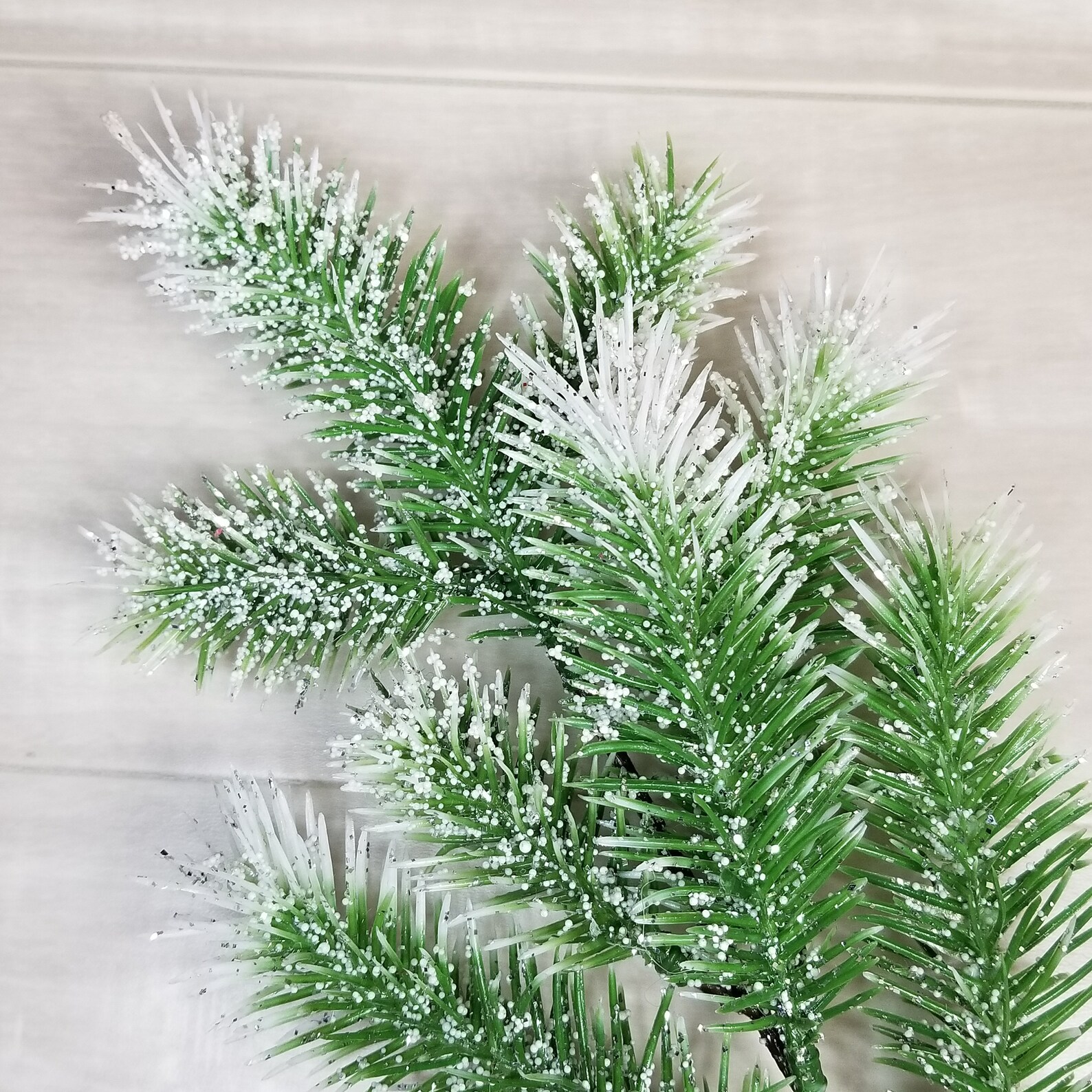 White Tip Spruce Sprayevergreen Branchartificial Evergreen Floral Spraychristmas Floral