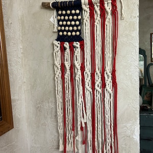 macrame American flag