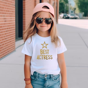 Hollywood Red Carpet Swag Movie Star Award Crewneck Camiseta gráfica unisex / Tallas para niños adultos y monos / Premio al actor de oro