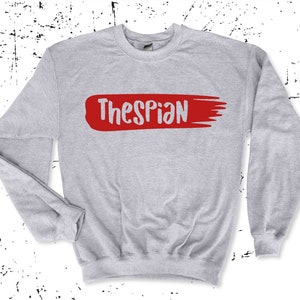 Thespian Artistic graphic unisex crewneck sweatshirt