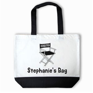 Personalized Director Chair Tote Bag with for Directors, Music Director, and more!