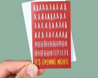 3.5&quot; Mini Opening Night Jitters Card