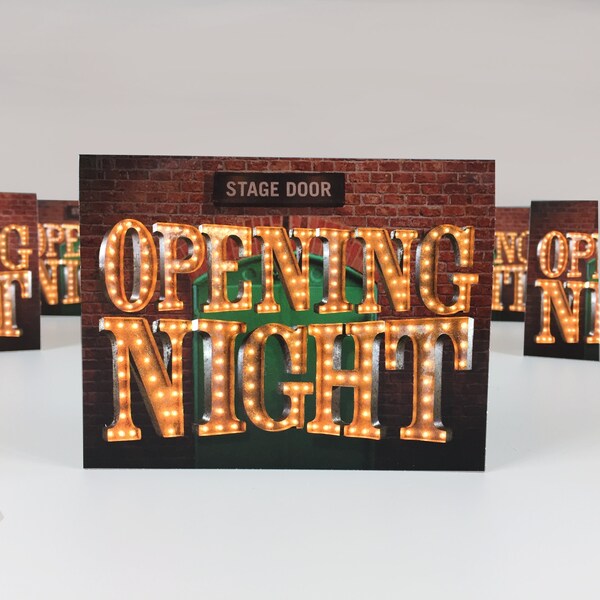 Opening Night Card Etsy