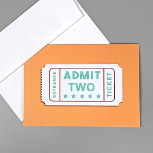 Tickets für Two Card: Date Night, Prom, Theater, Concert Tickets Card