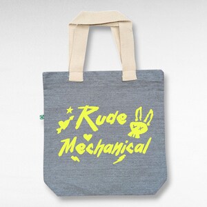 Rude Mechanical Gusset Tote Bag | Shakespeare Midsummer Night&#39;s Dream | Actress Actor Gift | Theater Bag | Support the Arts