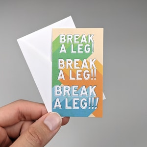 Break A Leg Retro Sunshine Mini Cards
