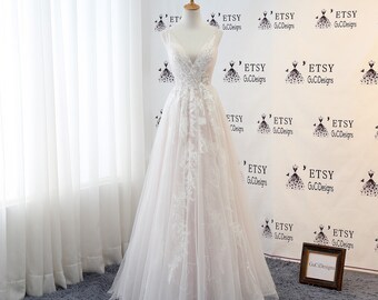 etsy floral wedding dress