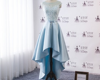 simple blue wedding dresses