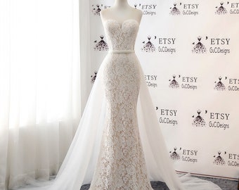 etsy lace wedding dress