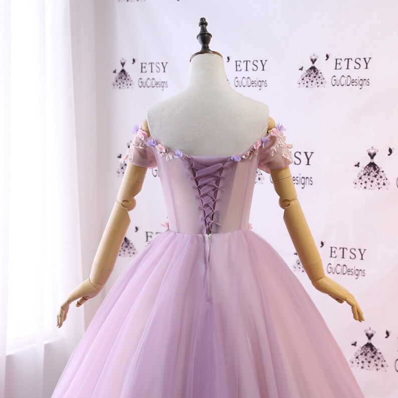 Prom Ball Gown Lavender Purple Dress Long Tulle Dress Women | Etsy