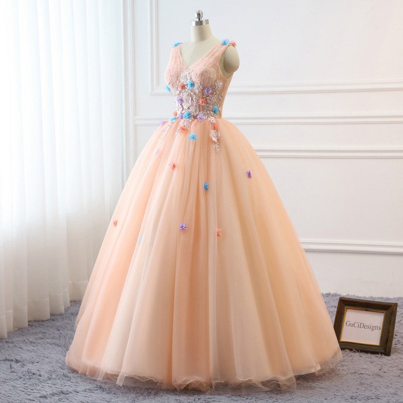 Prom Ball Gown Plus Size Long 2019 Women Formal Dresses Tulle Etsy